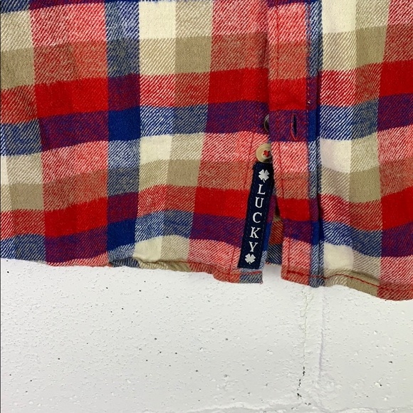 Lucky brand  🍀  boys flannel shirt - Picture 5 of 6